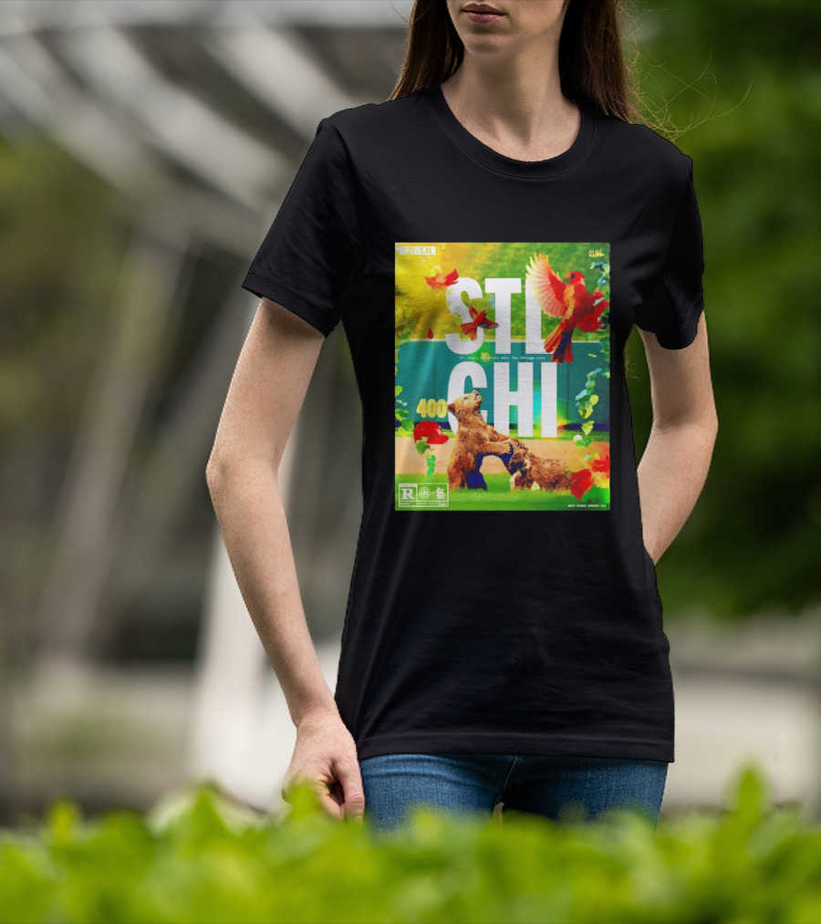 STL CHI St Louis Cardinals Vs Chicago Cubs 400 Stadium Rivalry 9 25 31 T-Shirt