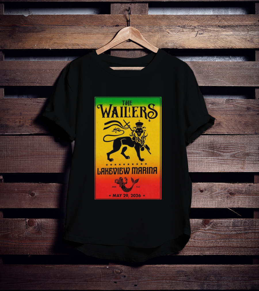 The Wailers Lakeview Marina Birmingham AL May 29 2026 Lion And Mermaid T-Shirt