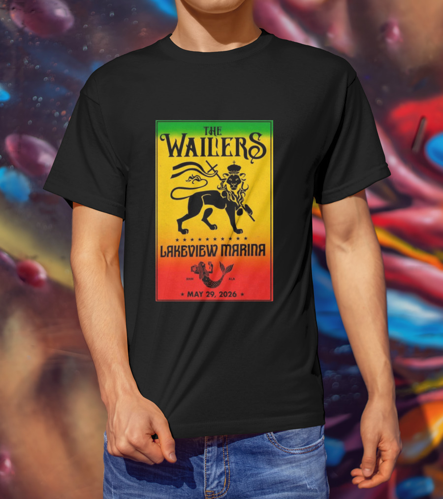The Wailers Lakeview Marina Birmingham AL May 29 2026 Lion And Mermaid T-Shirt