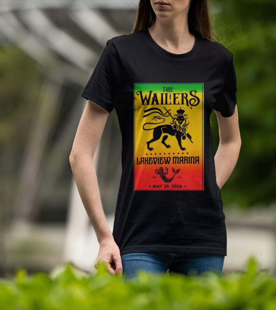 The Wailers Lakeview Marina Birmingham AL May 29 2026 Lion And Mermaid T-Shirt