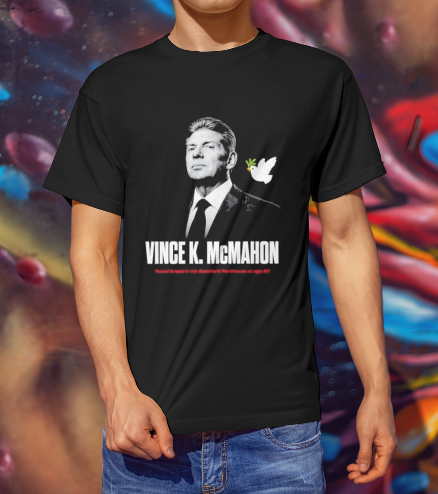 Vince K. McMahon Dove And Clover T-Shirt
