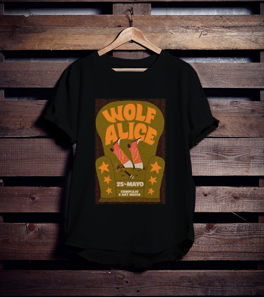 Wolf Alice Complejo C Art Media 25 De Mayo 2026 T-Shirt