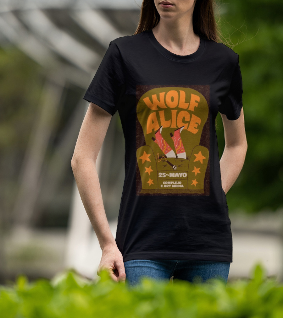 Wolf Alice Complejo C Art Media 25 De Mayo 2026 T-Shirt