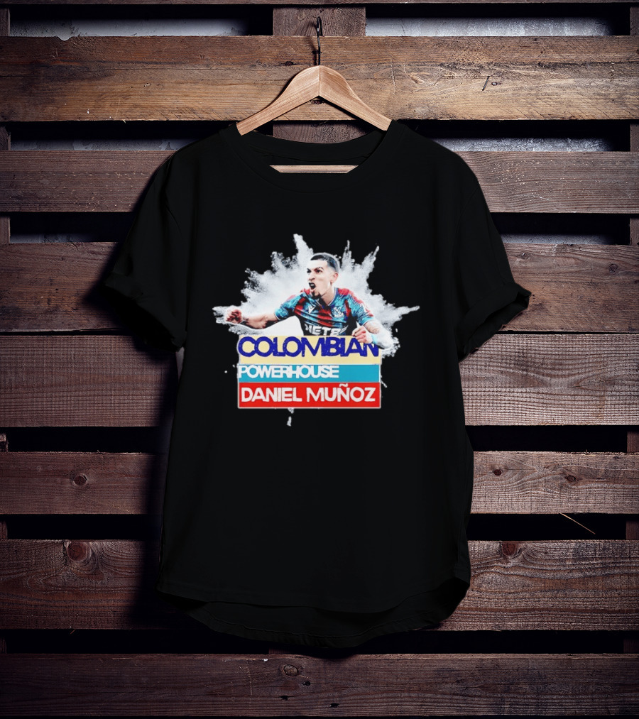 Colombian Powerhouse Daniel Muñoz Crystal Palace Premier League T-Shirt