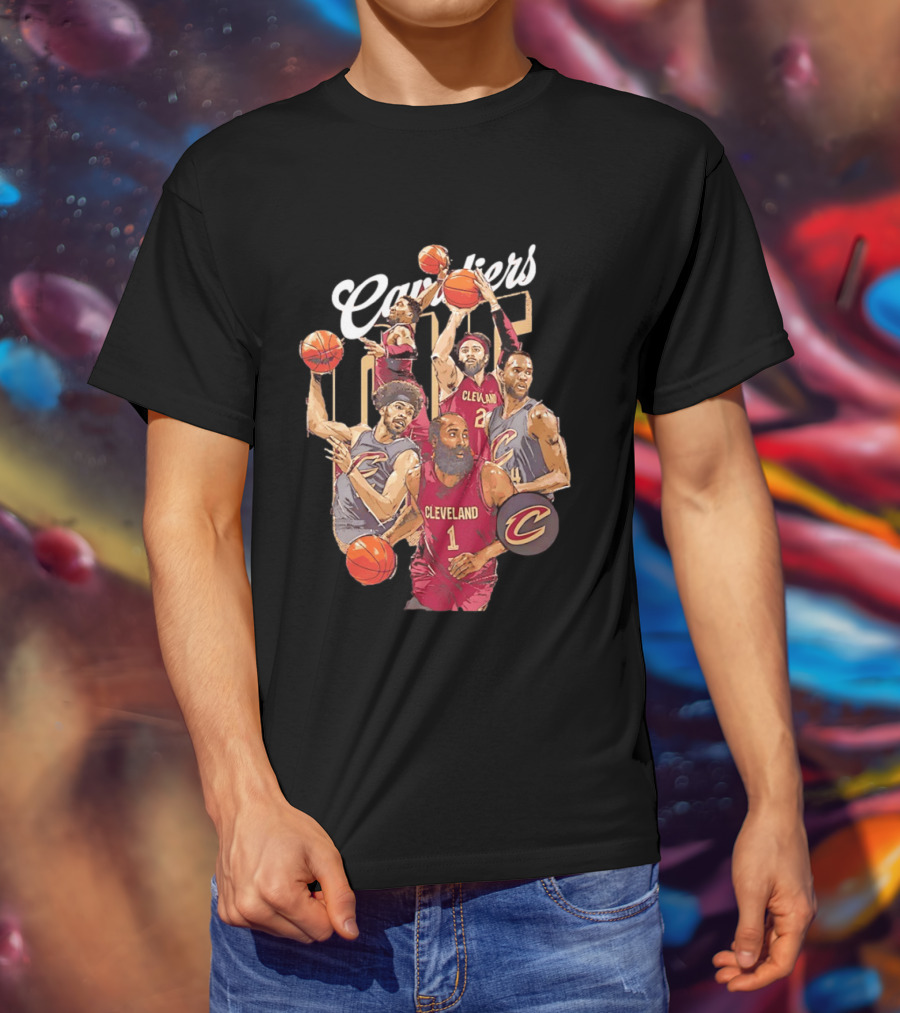 Cleveland Cavaliers James Harden Darius Garland Donovan Mitchell Basketball Players T-Shirt