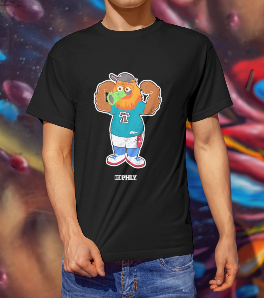 Phillie Phanatic Peashooter Phillies Eagles Plants Vs Zombies Mashup PHLY Fan T-Shirt