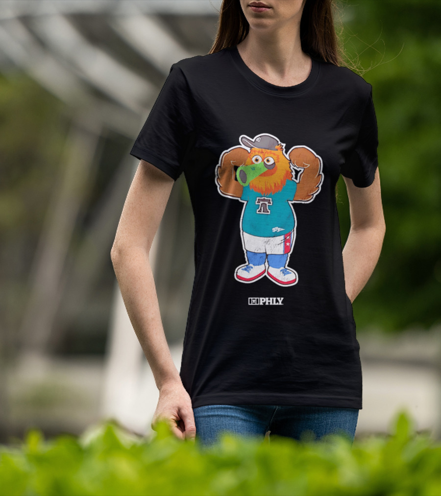 Phillie Phanatic Peashooter Phillies Eagles Plants Vs Zombies Mashup PHLY Fan T-Shirt