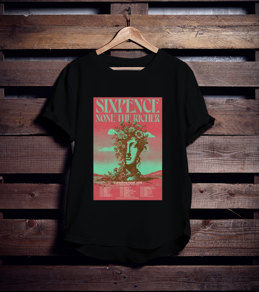 Sixpence None The Richer European Tour 2026 London Frankfurt Paris Dates T-Shirt