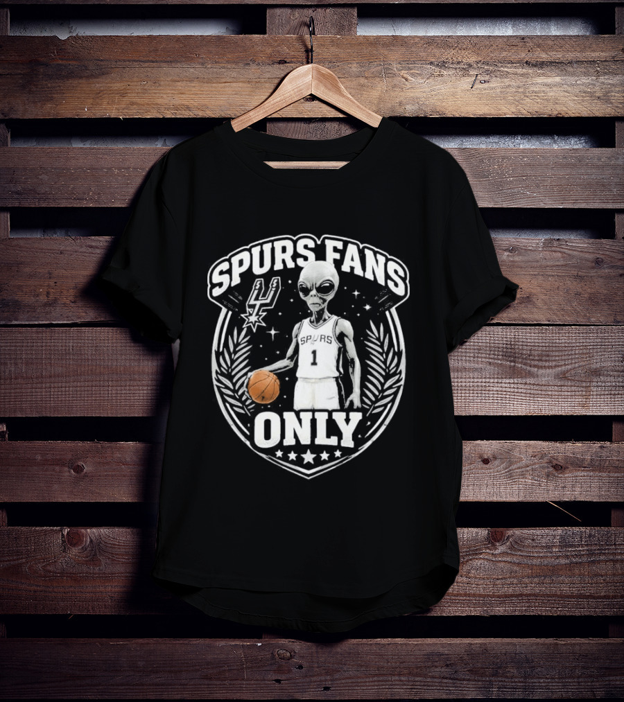 Spurs Fans Only Alien Basketball San Antonio 2026 T-Shirt