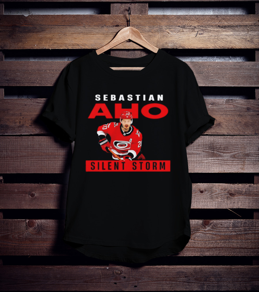 Sebastian Aho Carolina Hurricanes Silent Storm NHL T-Shirt