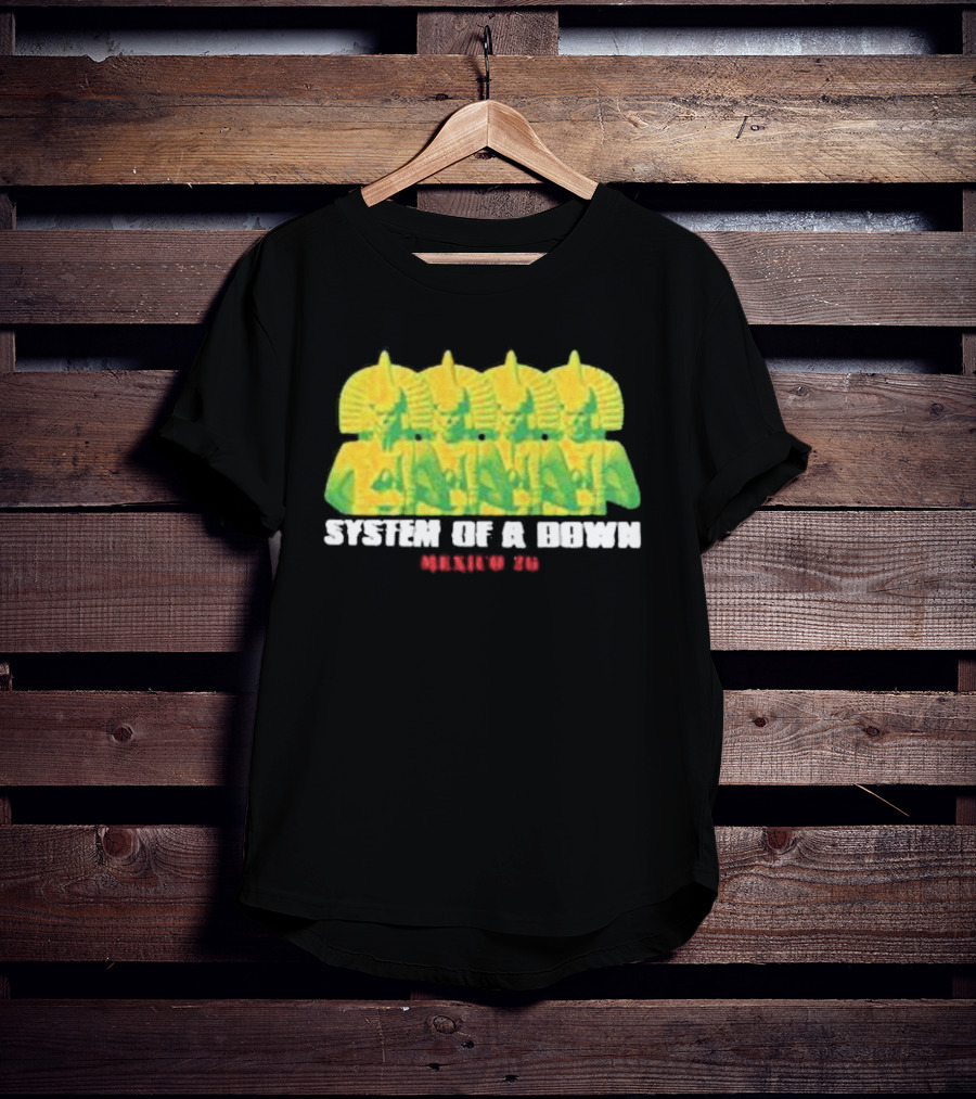 Original System Of A Down Pharaohs CDMX Mexico 2026 Event Estadio GNP Seguros May 27 28 T-Shirt