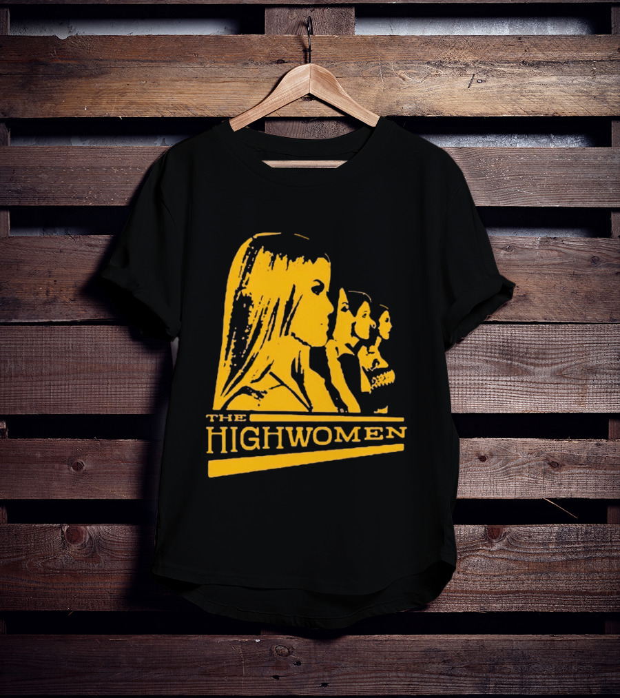 The Highwomen 2026 Group Profile Logo In Bold Yellow T-Shirt