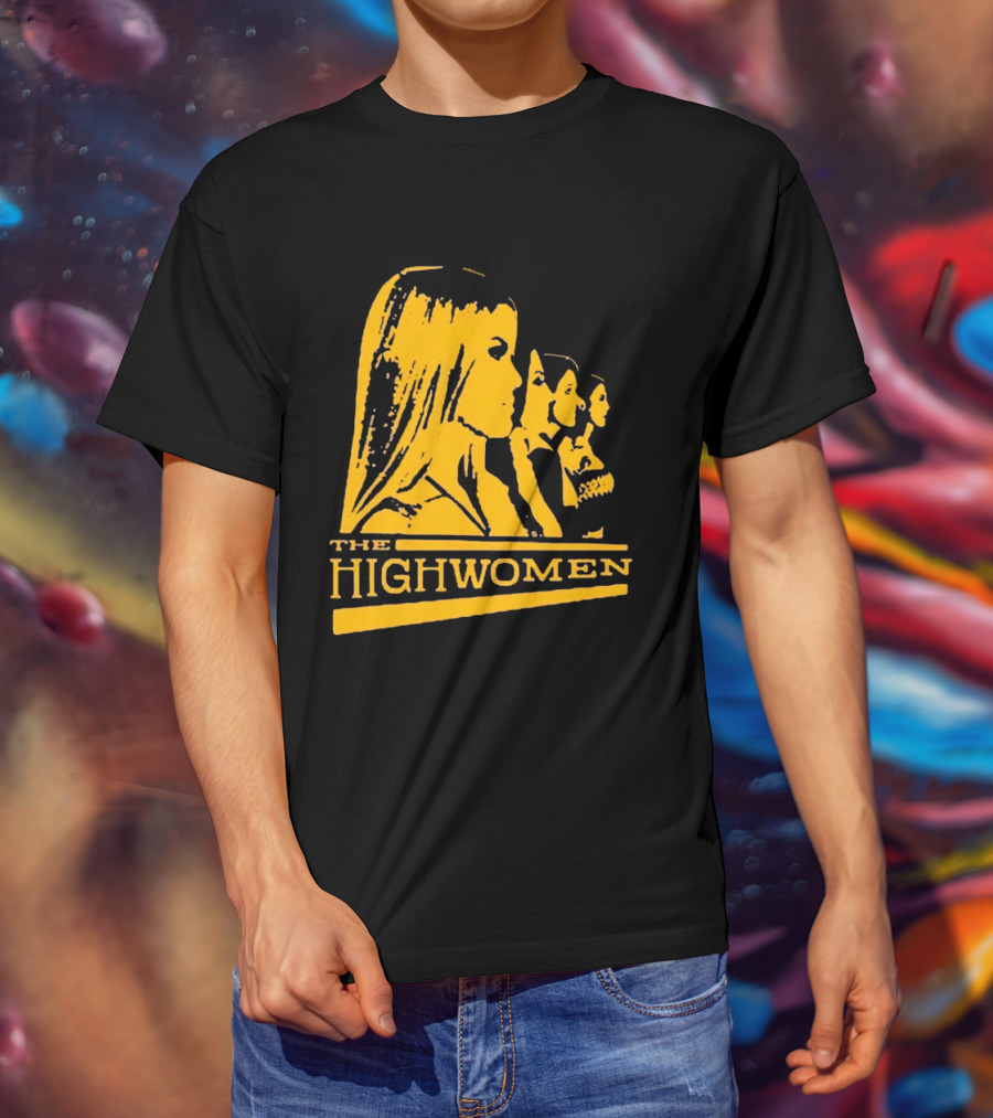 The Highwomen 2026 Group Profile Logo In Bold Yellow T-Shirt