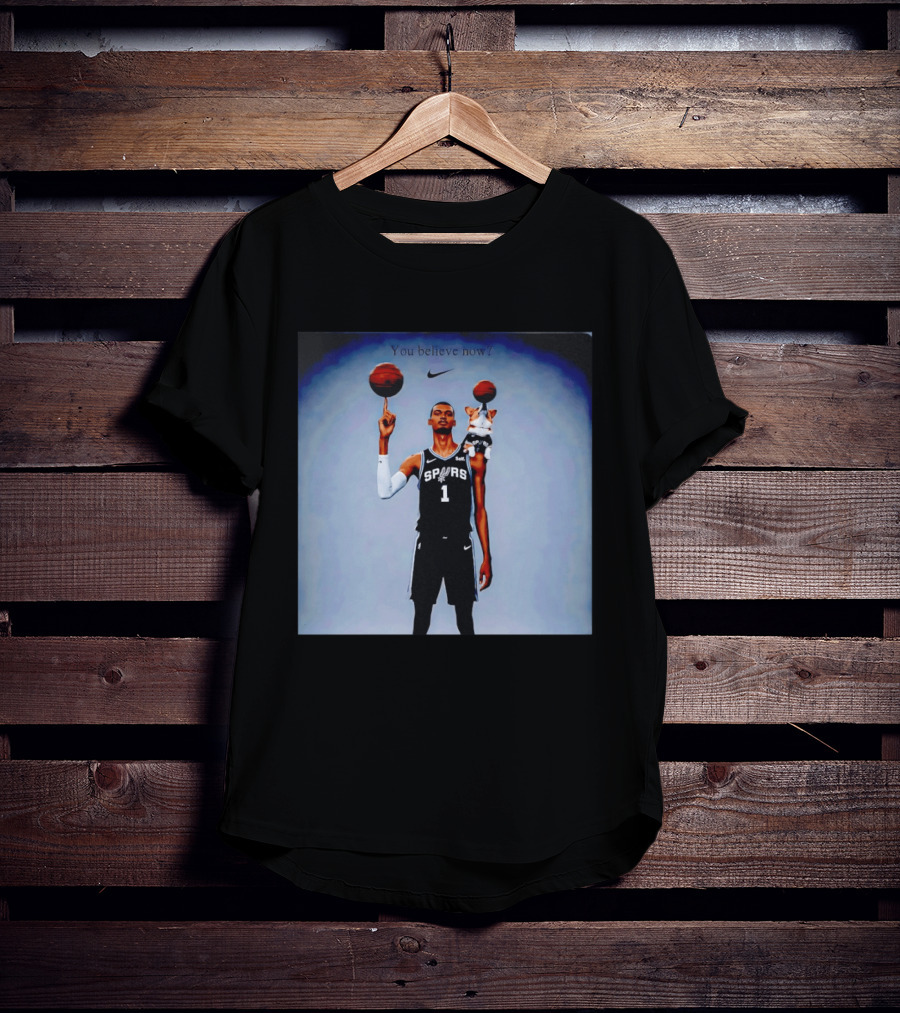 Victor Wembanyama NBA San Antonio Spurs Corgi You Believe Now T-Shirt