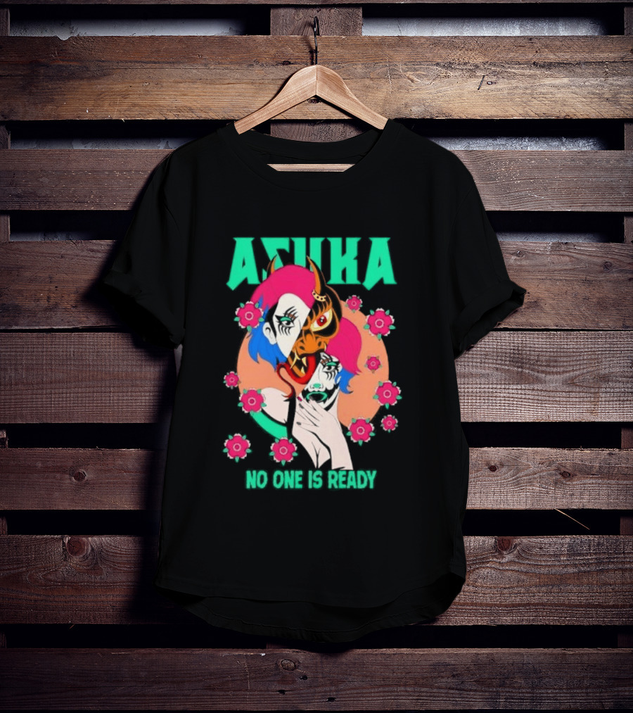 Asuka No One Is Ready Masked Floral T-Shirt