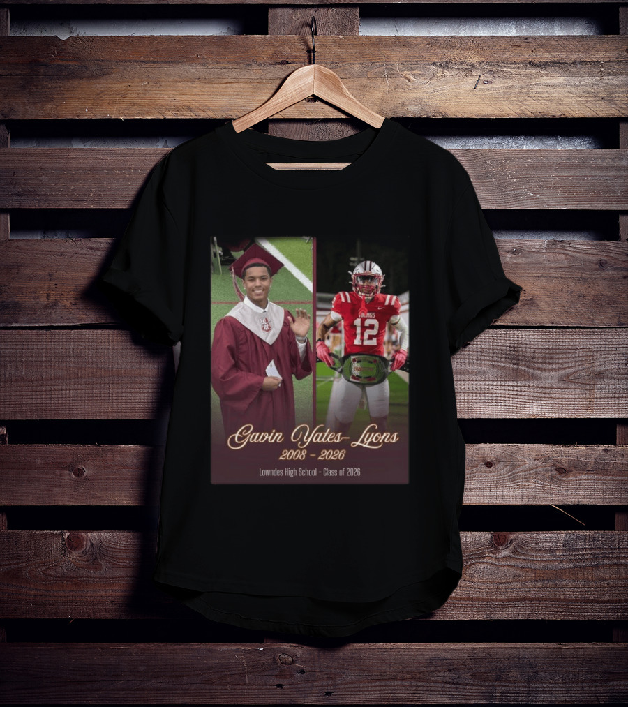 Gavin Yates Lyons Lowndes High School Class Of 2026 2008 2026 T-Shirt