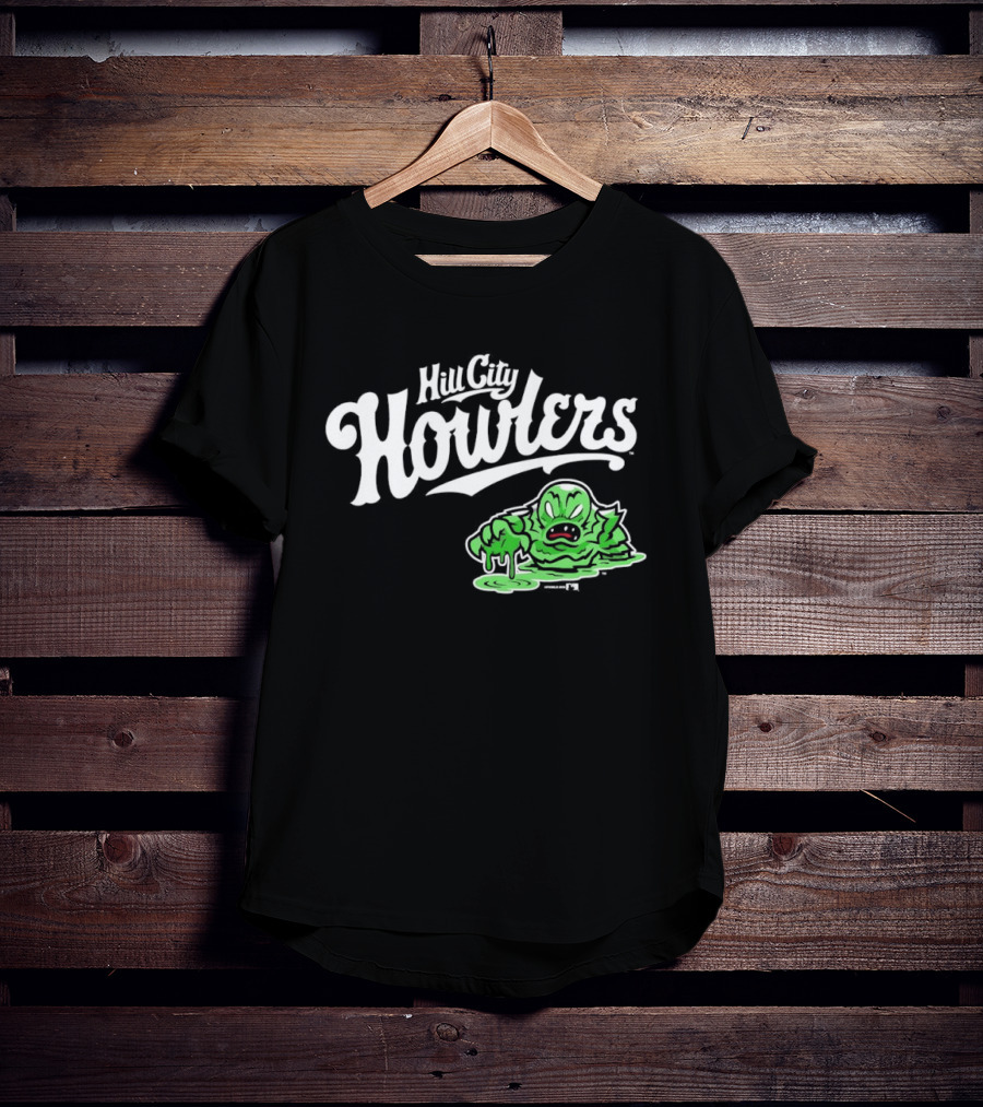 Hill City Howlers Swamp Monster Green Creature T-Shirt