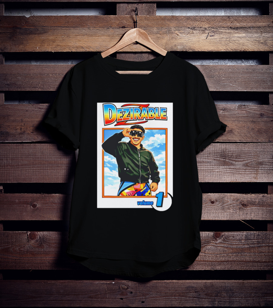 Dezirable Volume 1 Manga Cover Retro Style Sunglasses Colorful T-Shirt