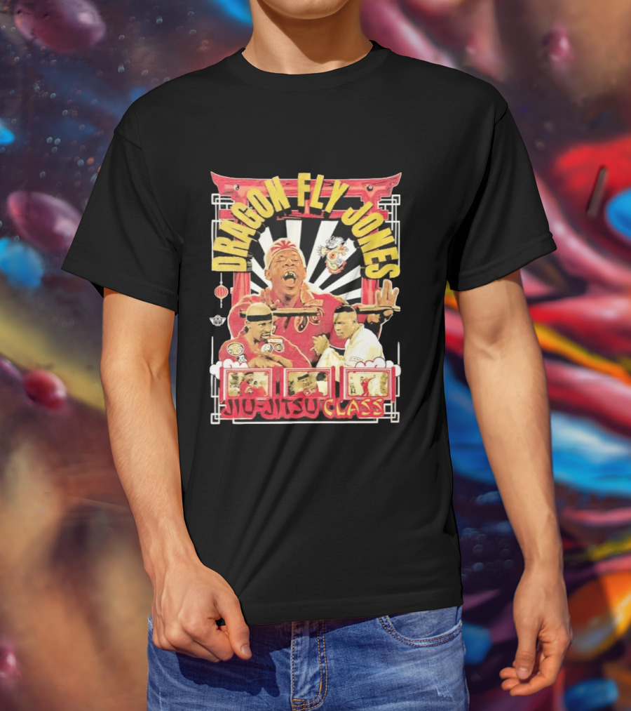 Dragon Fly Jones Jiu Jitsu Class Martial Arts Comedy 90s T-Shirt