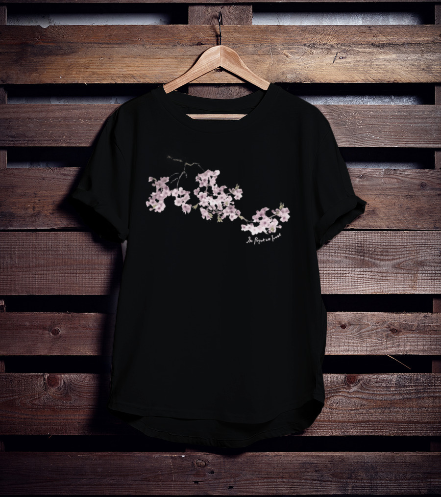 In We Trust Cherry Blossom Sakura Aesthetic T-Shirt