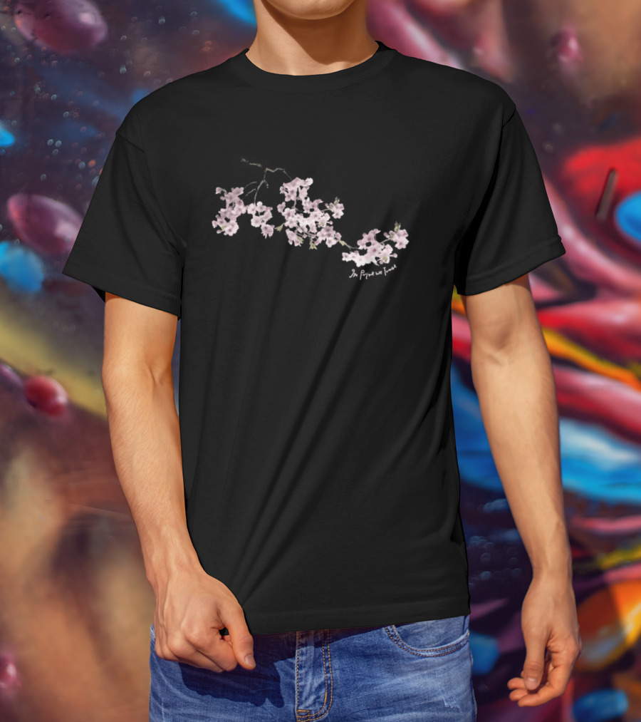 In We Trust Cherry Blossom Sakura Aesthetic T-Shirt