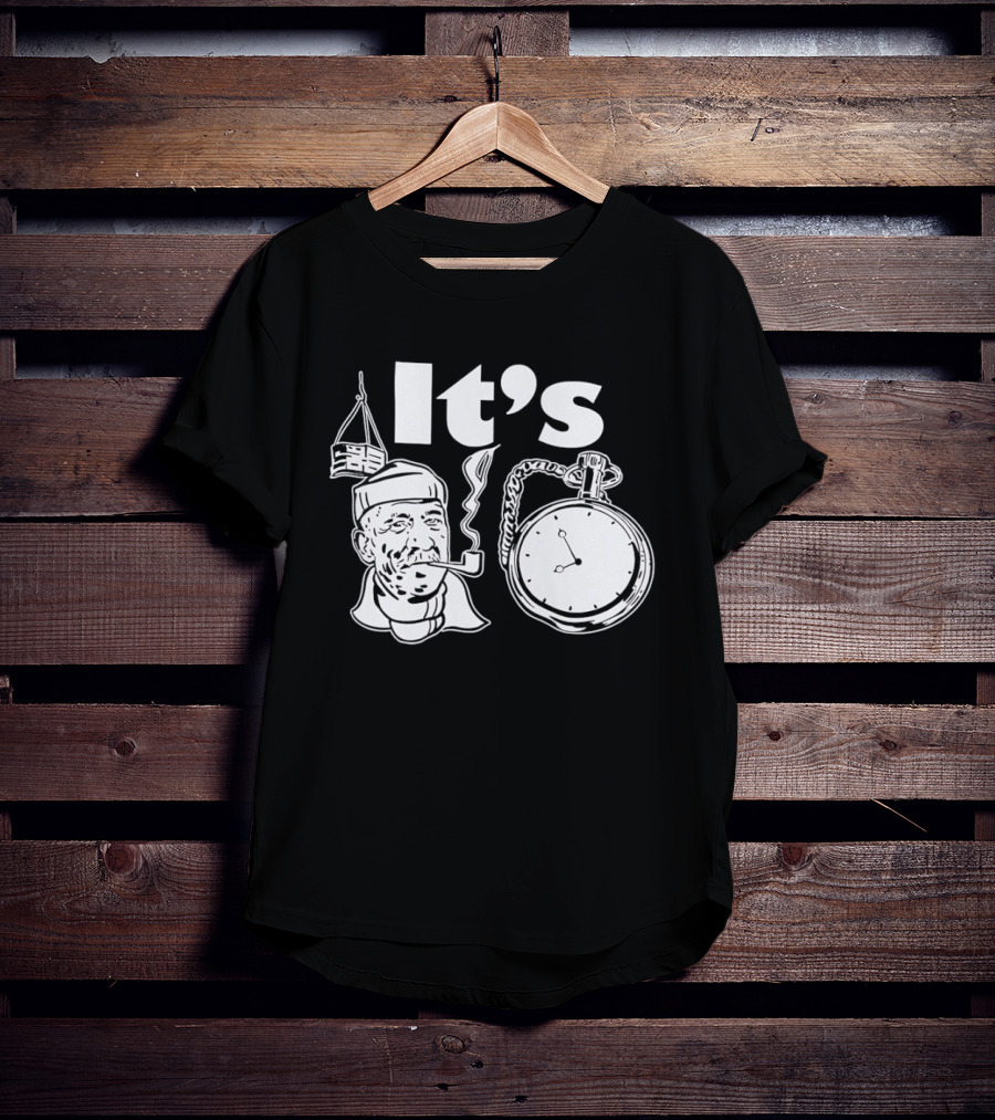 Popeye Crane Hook Time Smoking Pipe T-Shirt