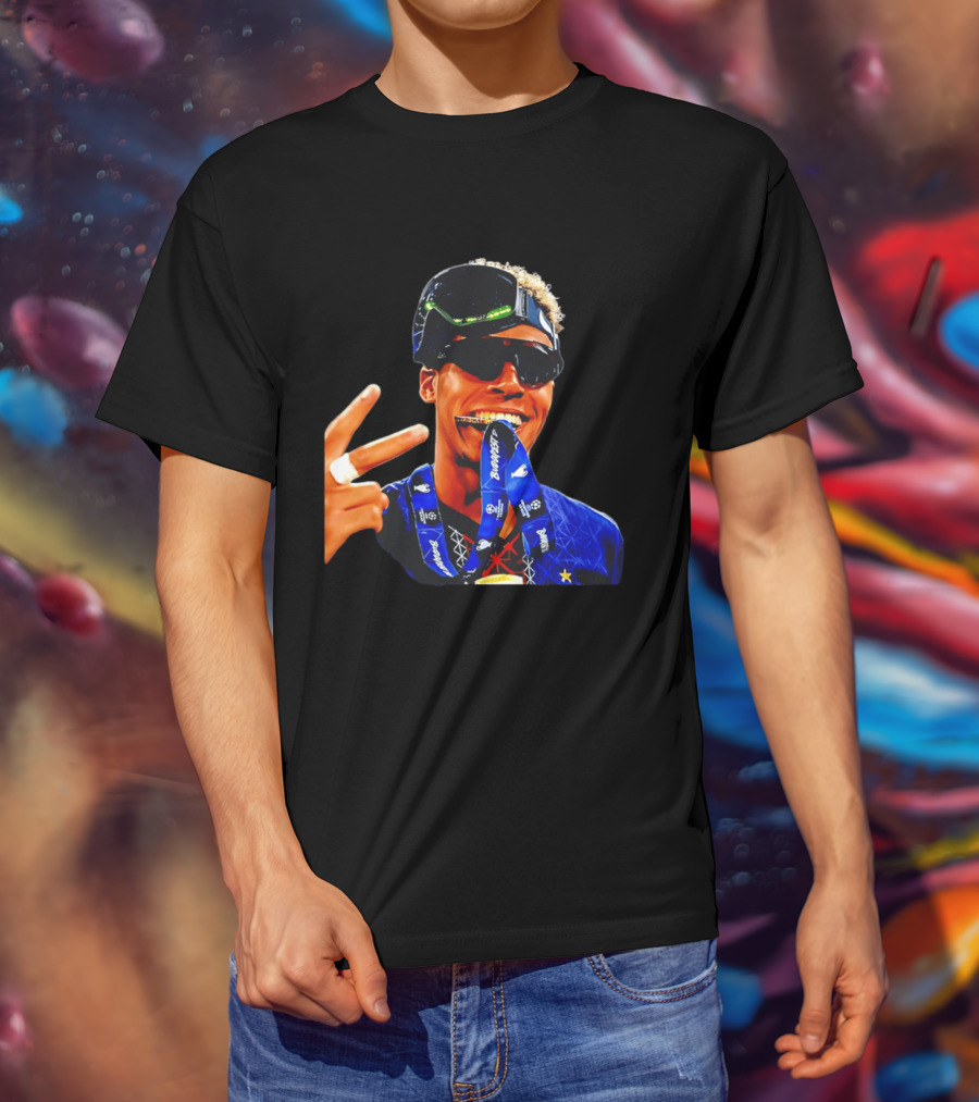 Paris Saint Germain Desire Doue Biting Medal Victory Celebration T-Shirt