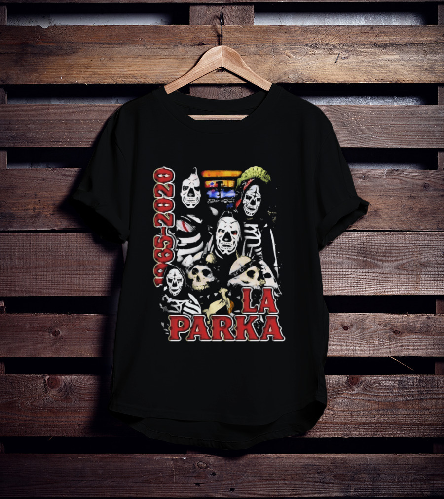La Parka 1965 2020 Lucha Libre AAA Wrestling Skeleton Warriors T-Shirt