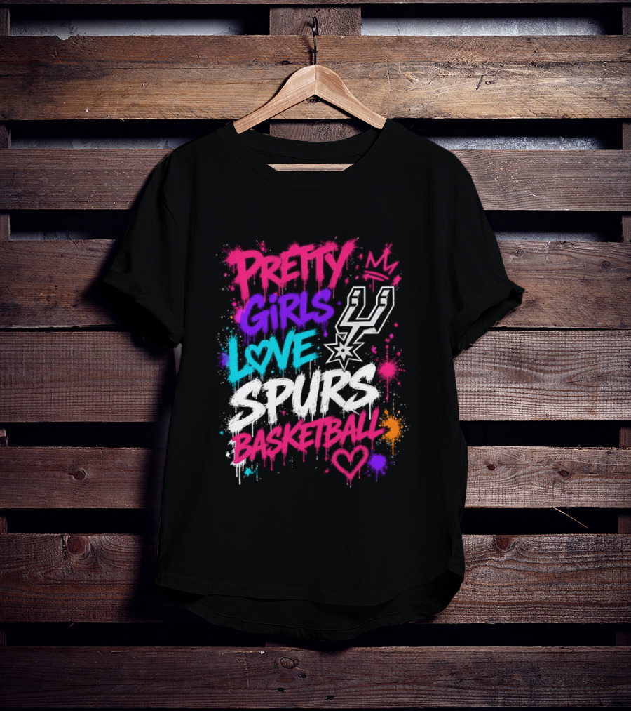 Pretty Girls Love Spurs Basketball San Antonio Spurs T-Shirt