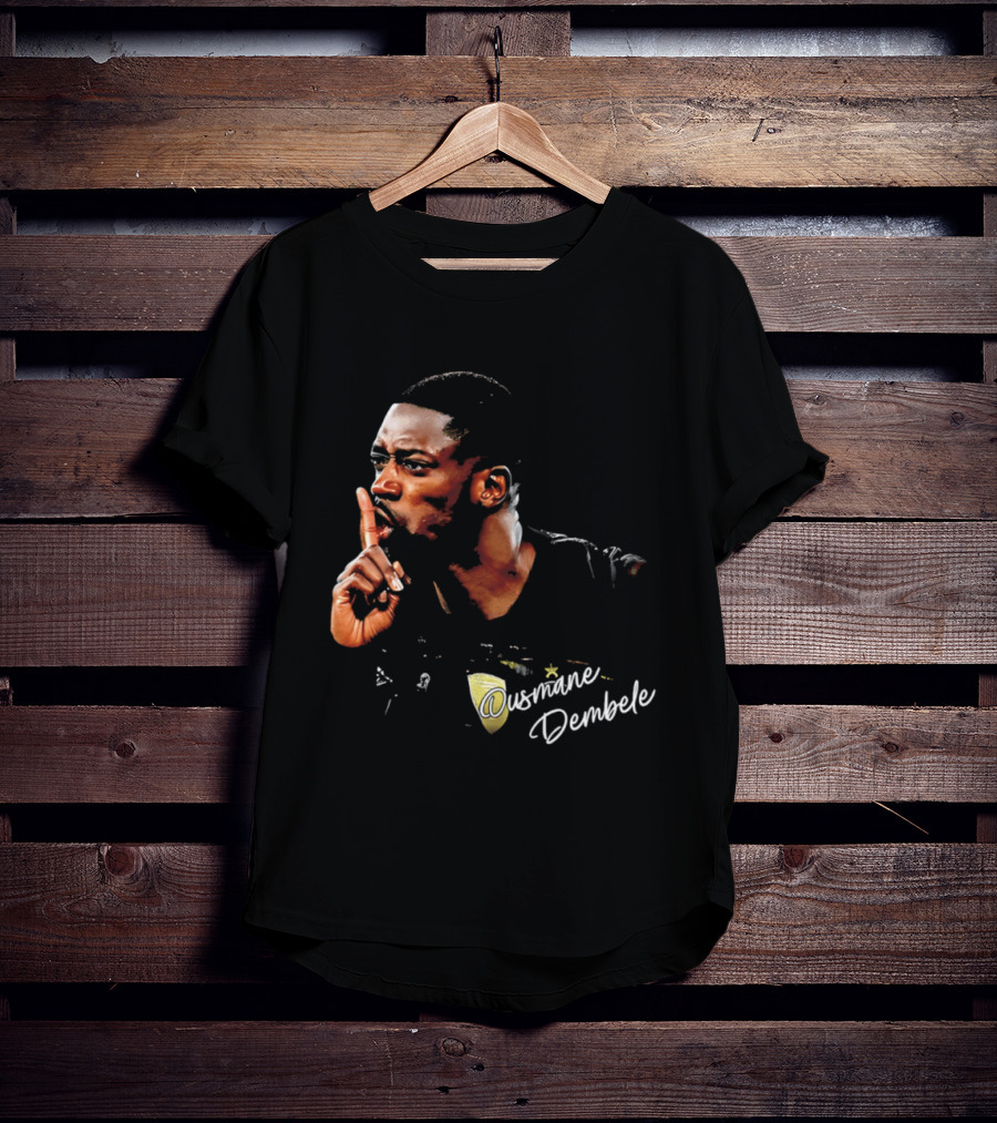 Ousmane Dembele Shhh Gesture PSG Soccer Star T-Shirt