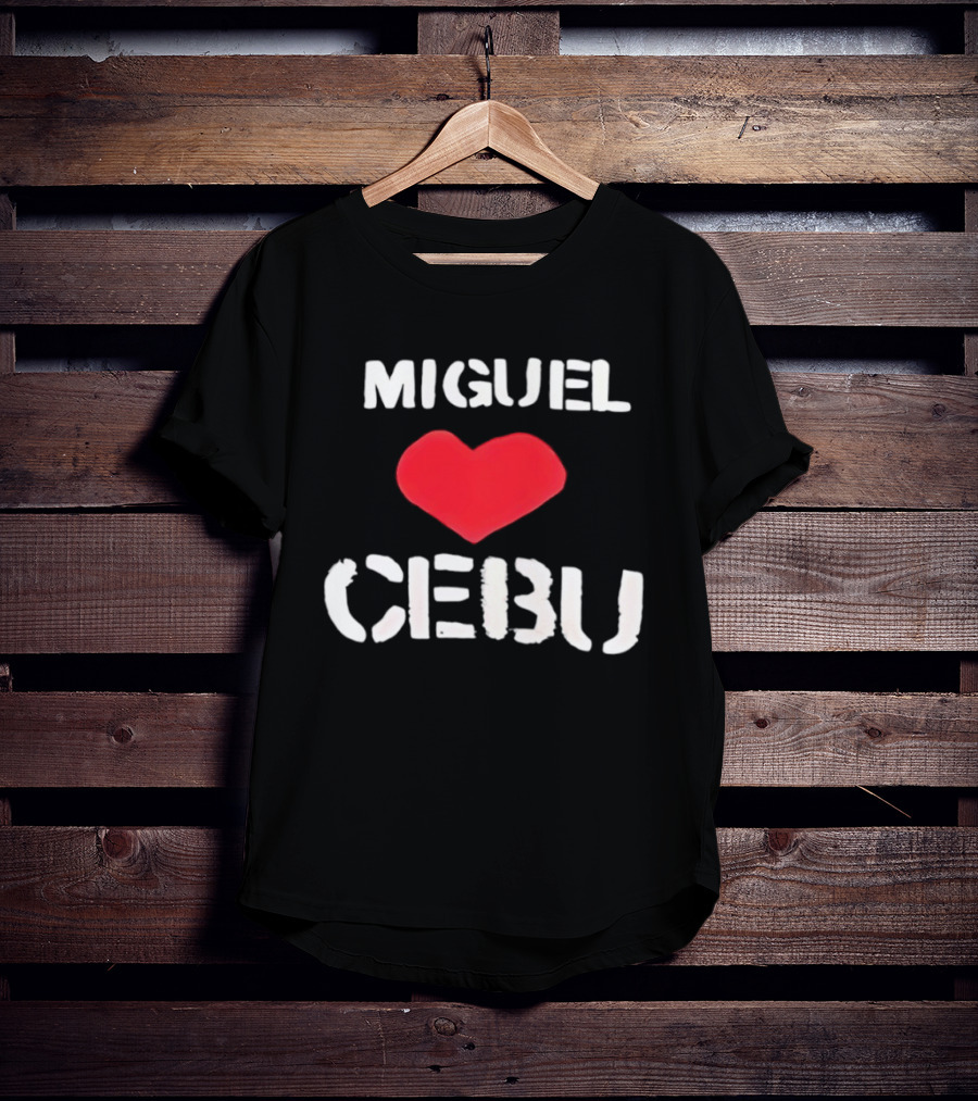 Miguel Loves Cebu Heart Souvenir Travel Destination T-Shirt