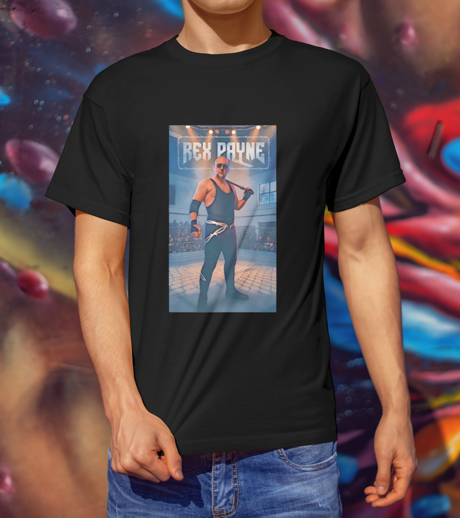 Rex Payne MMA Fighter In Arena With Intense Spotlight And Audience T-Shirt