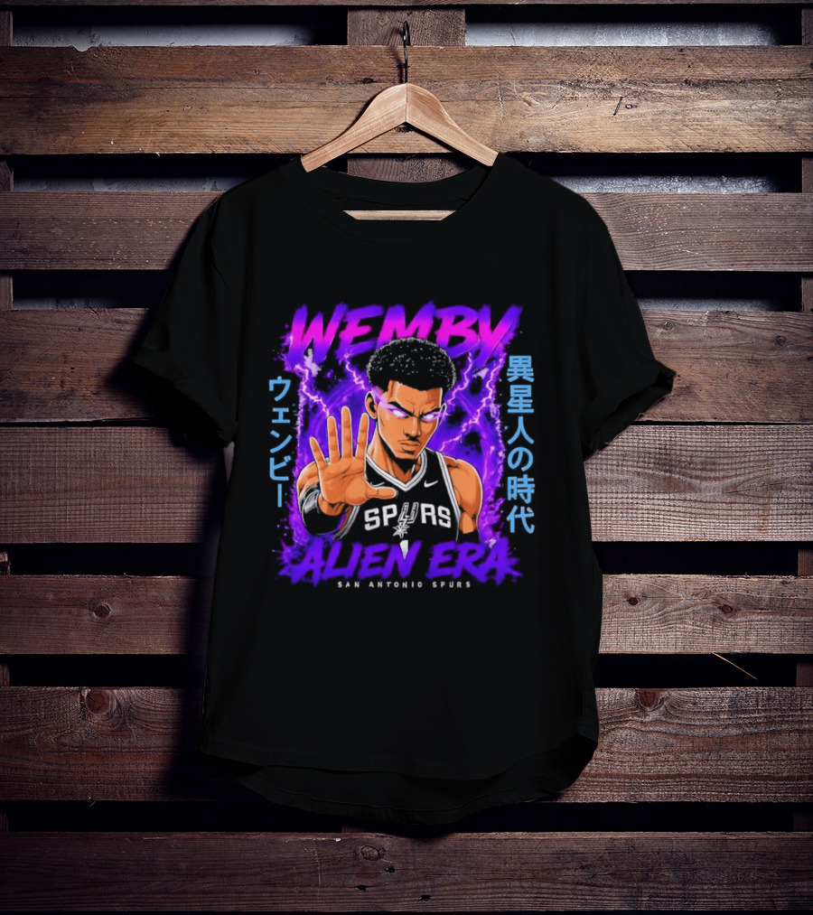 San Antonio Spurs Wemby Wembanyama Alien Era Iseijin No Jidai T-Shirt