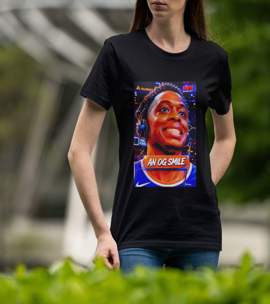 OG Anunoby New York Knicks An OG Smile ESPN NBA Broadcast Experience T-Shirt