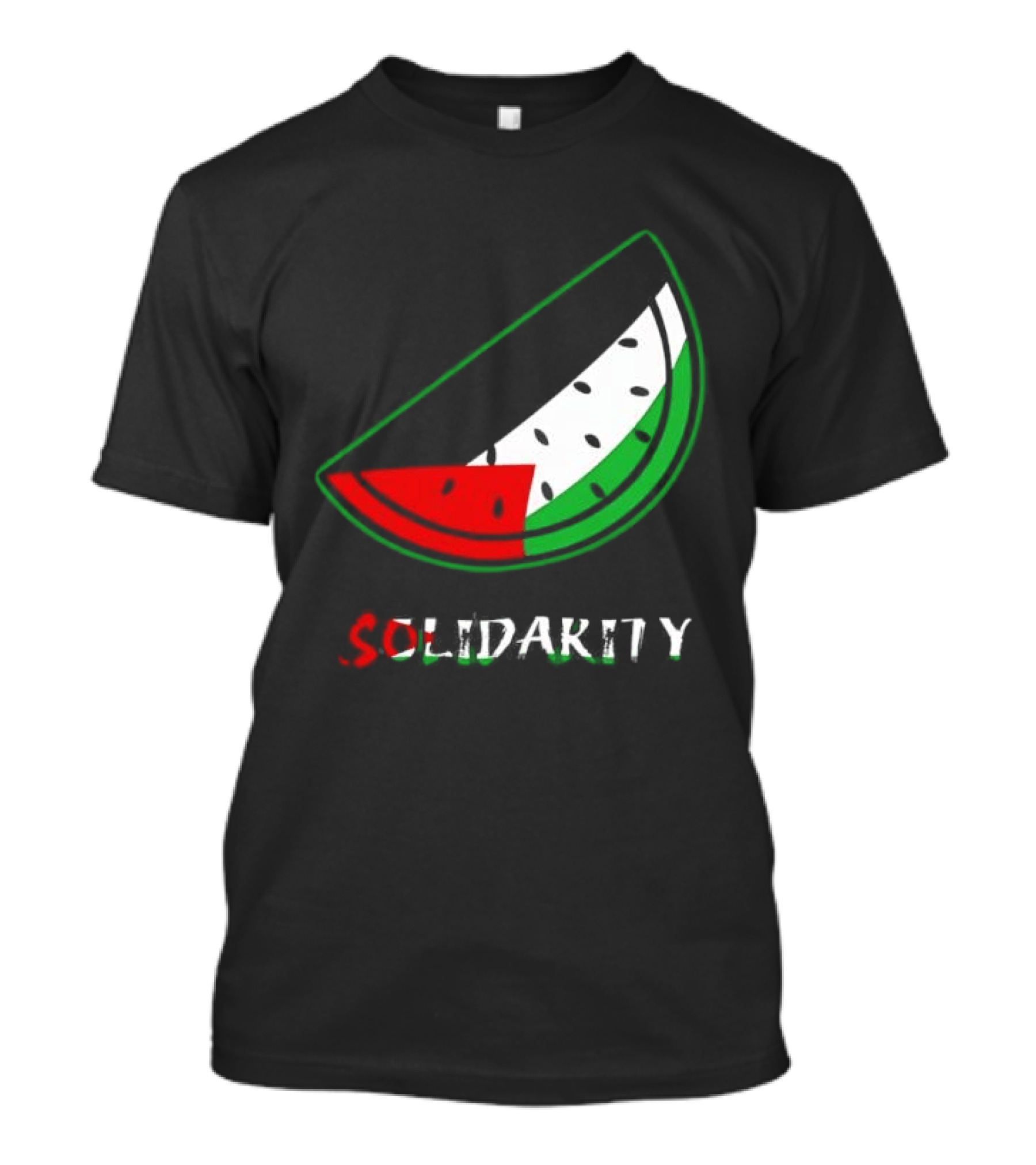 Solidarity Watermelon Palestinian Flag T-Shirt