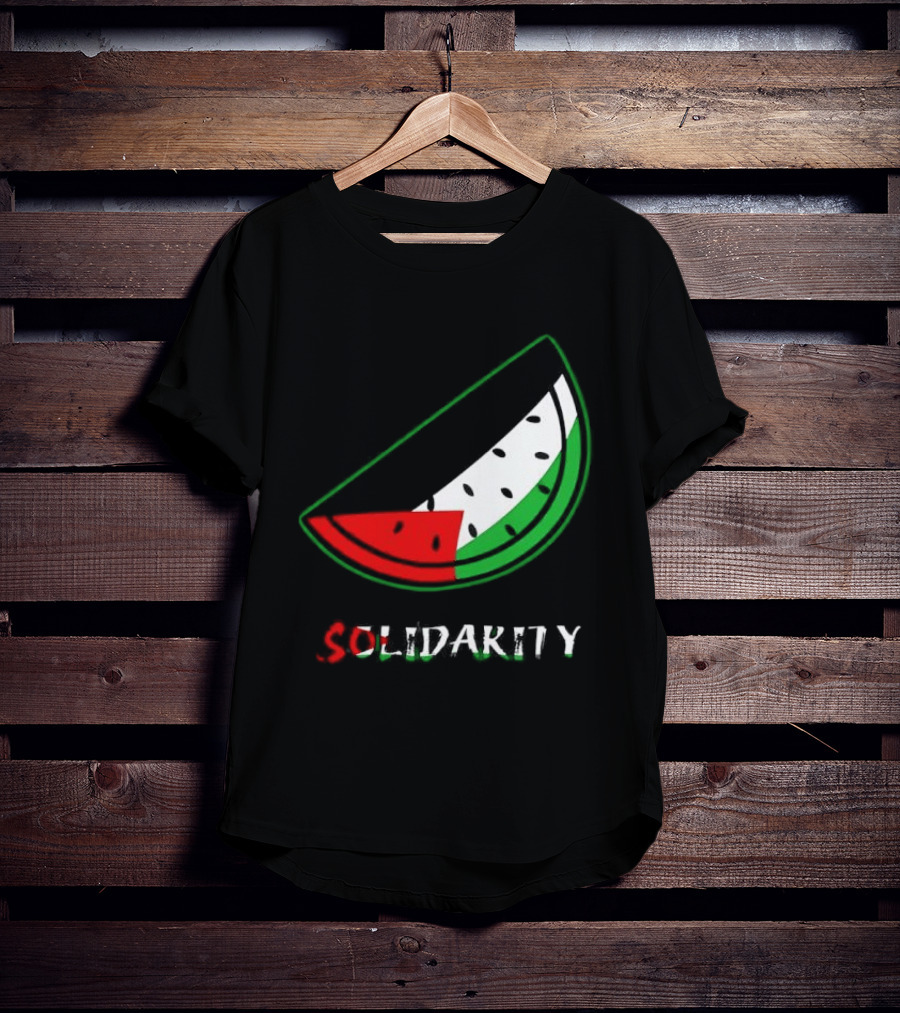 Solidarity Watermelon Palestinian Flag T-Shirt