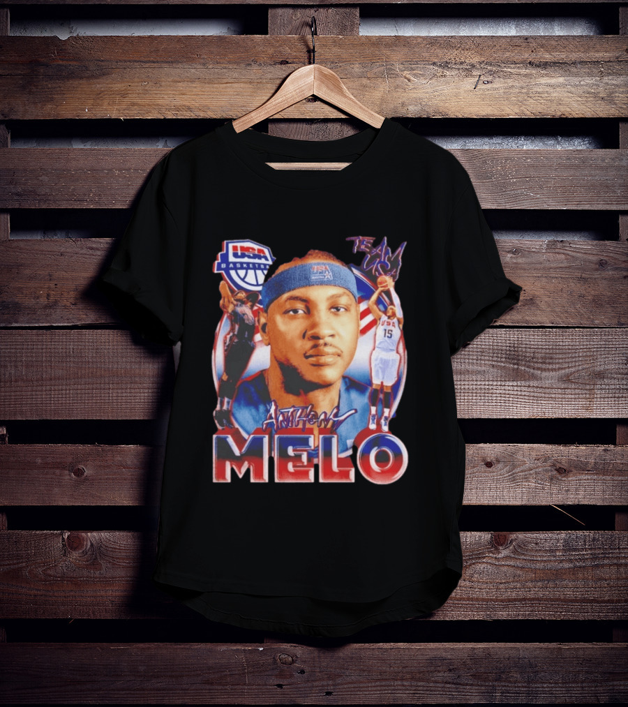 USA Basketball Team Anthony Melo Carmelo Anthony Player Team USA T-Shirt