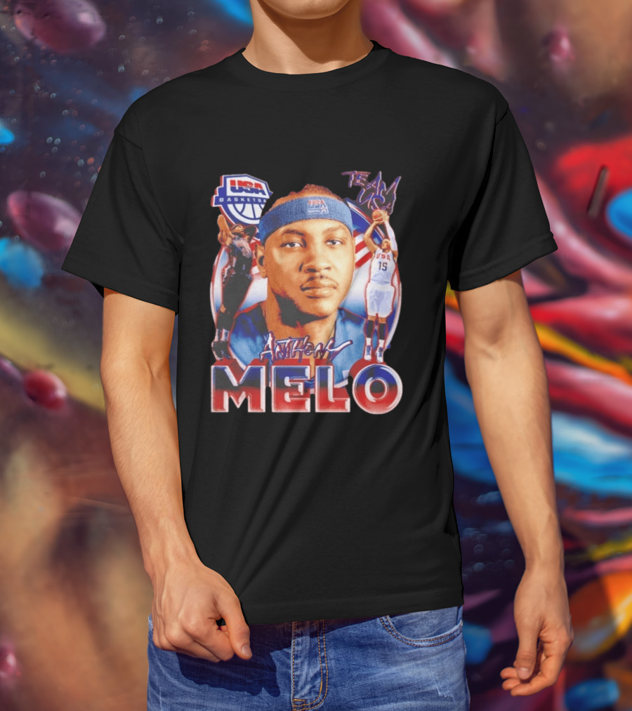 USA Basketball Team Anthony Melo Carmelo Anthony Player Team USA T-Shirt