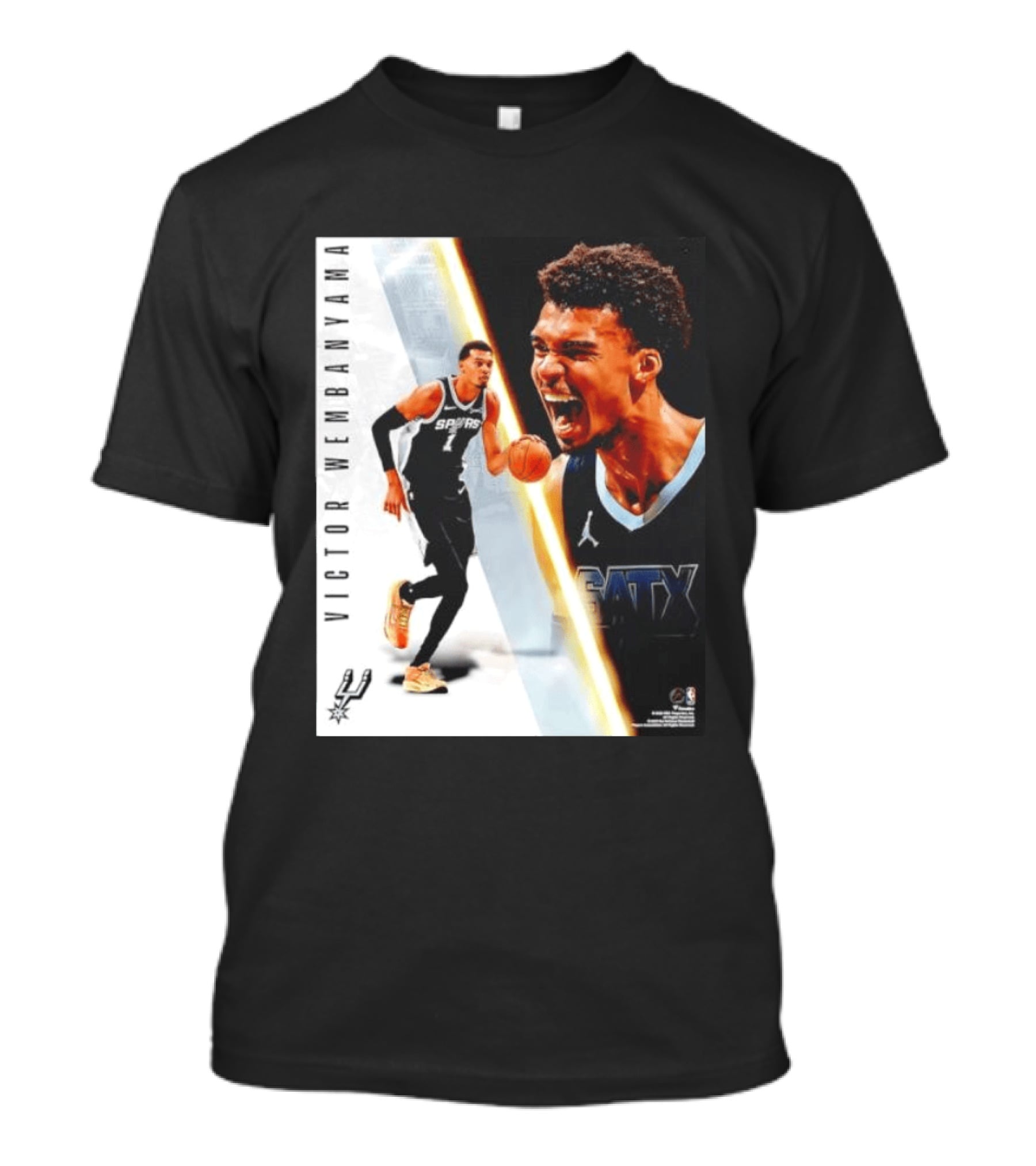 Victor Wembanyama San Antonio Spurs SATX Radiance Collage T-Shirt