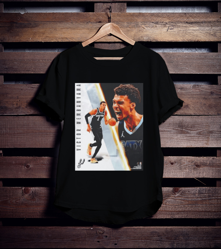 Victor Wembanyama San Antonio Spurs SATX Radiance Collage T-Shirt