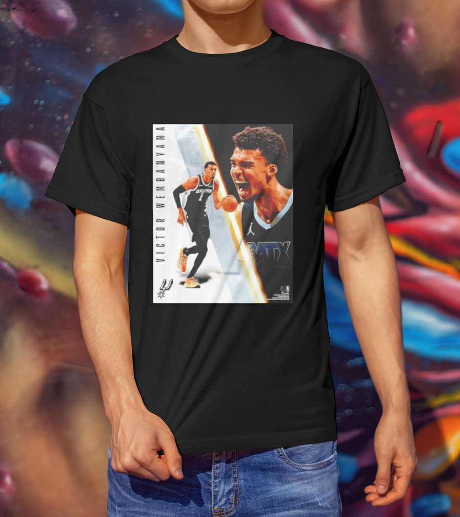 Victor Wembanyama San Antonio Spurs SATX Radiance Collage T-Shirt