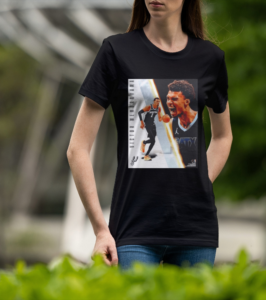 Victor Wembanyama San Antonio Spurs SATX Radiance Collage T-Shirt