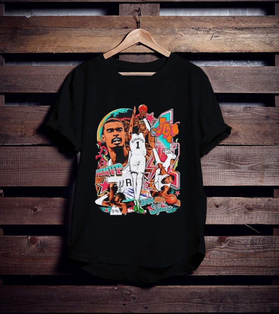 Wembanyama WEMVP San Antonio Spurs Basketball Action TX T-Shirt