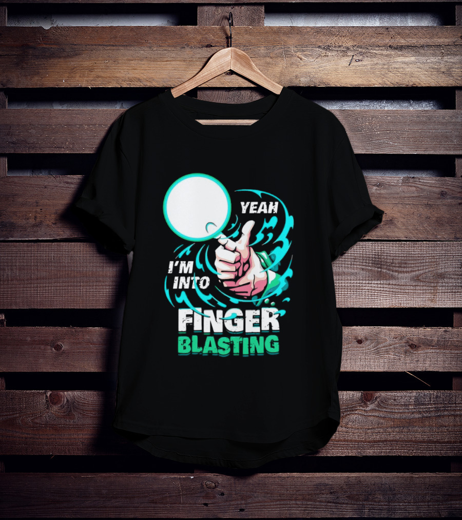 Yeah I Am Into Finger Blasting Cartoon Thumbs Up Spiral T-Shirt