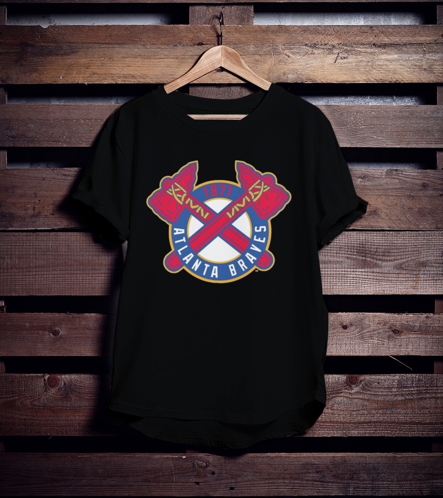 Atlanta Braves MLB 1871 Cross Tomahawk T-Shirt