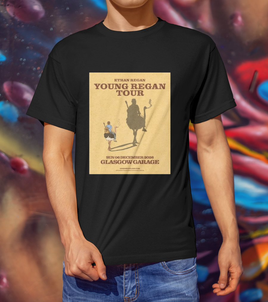 Ethan Regan Young Regan Tour December 2026 Glasgow Garage T-Shirt