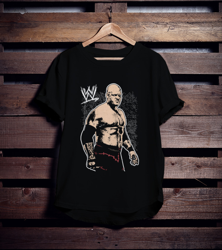 Kane WWE Wrestling Stitched Men's WWE Iconic Fighter T-Shirt