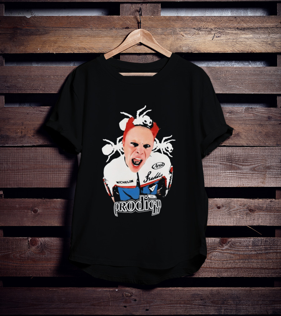 Keith Flint The Prodigy Michelin Arai Electronic Music Band Concert T-Shirt