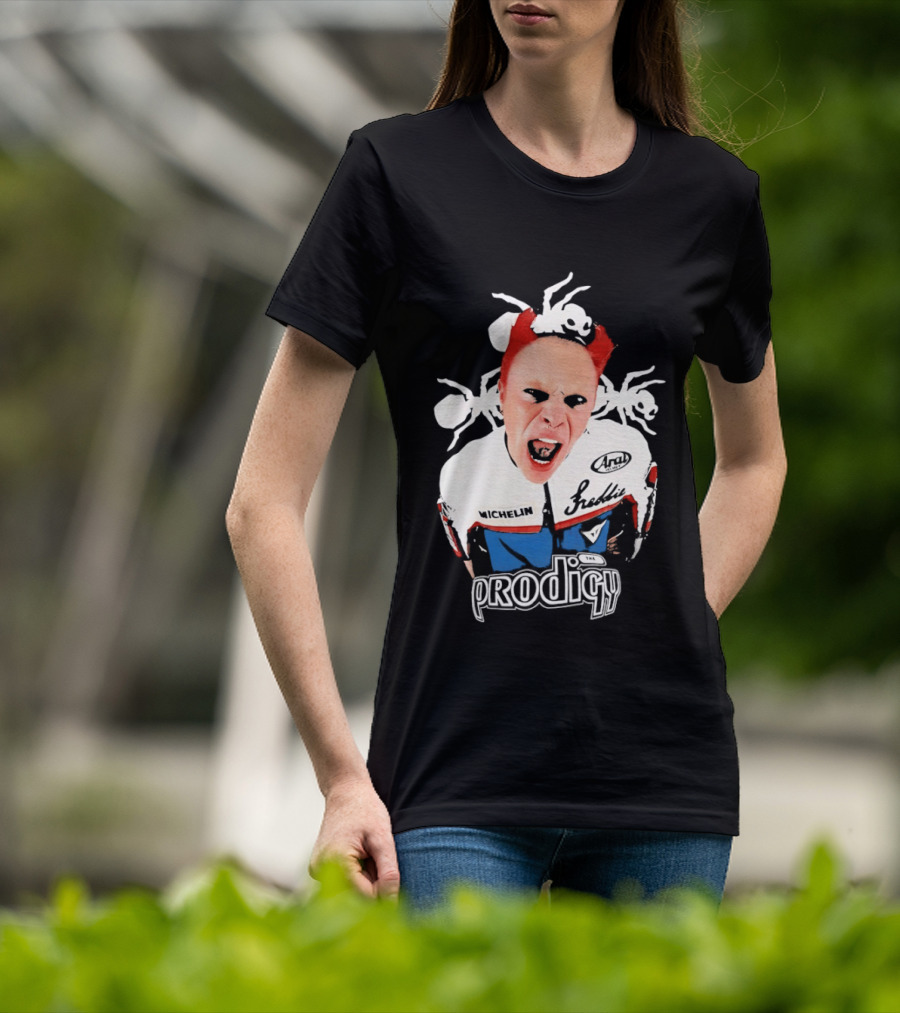 Keith Flint The Prodigy Michelin Arai Electronic Music Band Concert T-Shirt
