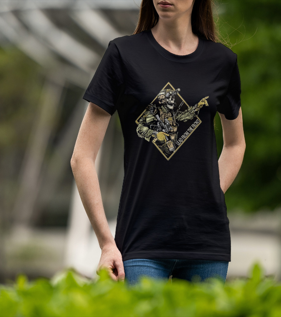 Lead From The Front Tactical Warrior Skeleton T-Shirt